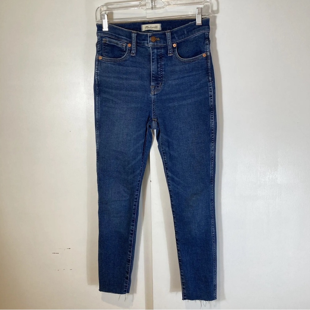 Madewell 10" High-Rise Skinny Jeans in Wendover Wash